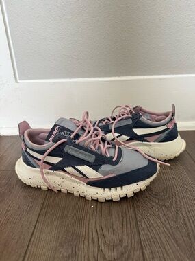 Reebok Pink & Navy Athletic Sneakers